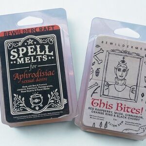 Bewilderment Indie Wax Melt Bundle Raspberry Cherry Jasmine Patchouli Witchy